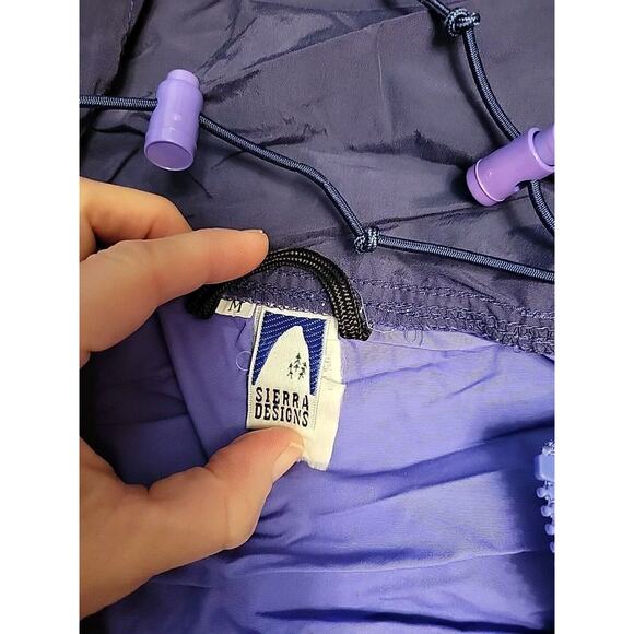 VTG Sierra Designs Anorak Pullover Jacket SZ Medium hooded quarter zip Womens - Picture 13 of 14